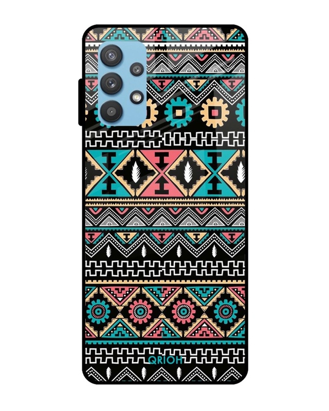 Shop Printed Premium Glass Cover For  A32(Impact Resistant, Matte Finish)-Front