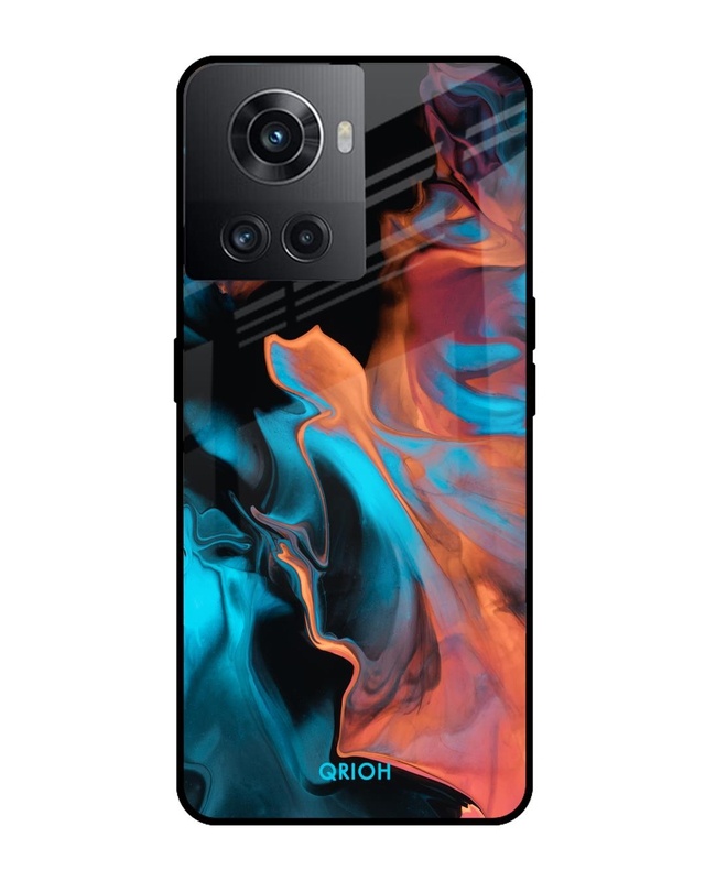 Shop Printed Premium Glass Cover For OnePlus 10R 5G (Impact Resistant, Matte Finish)-Front
