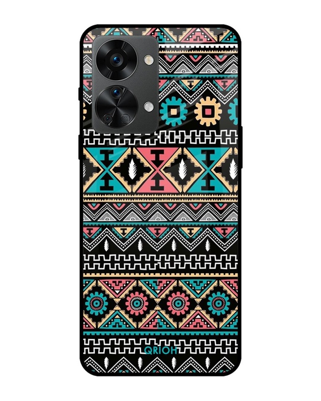 Shop Printed Premium Glass Cover For OnePlus Nord 2T 5G (Impact Resistant, Matte Finish)-Front