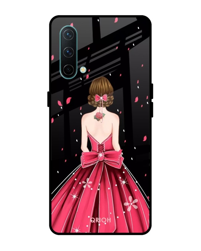 Shop Printed Premium Glass Cover For OnePlus Nord CE (Impact Resistant, Matte Finish)-Front