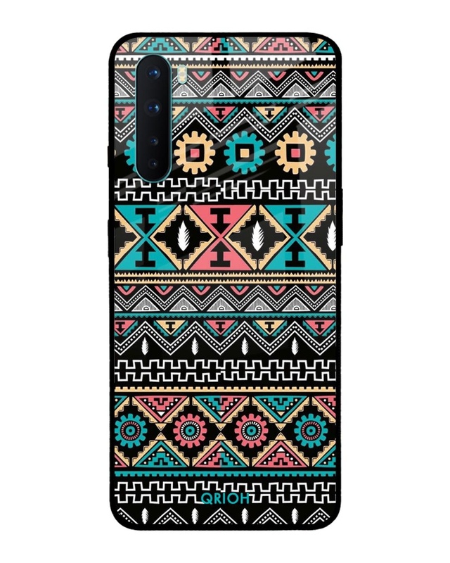 Shop Printed Premium Glass Cover For OnePlus Nord (Impact Resistant, Matte Finish)-Front