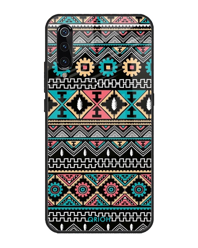 Shop Printed Premium Glass Cover For Xiaomi Mi A3 (Impact Resistant, Matte Finish)-Front