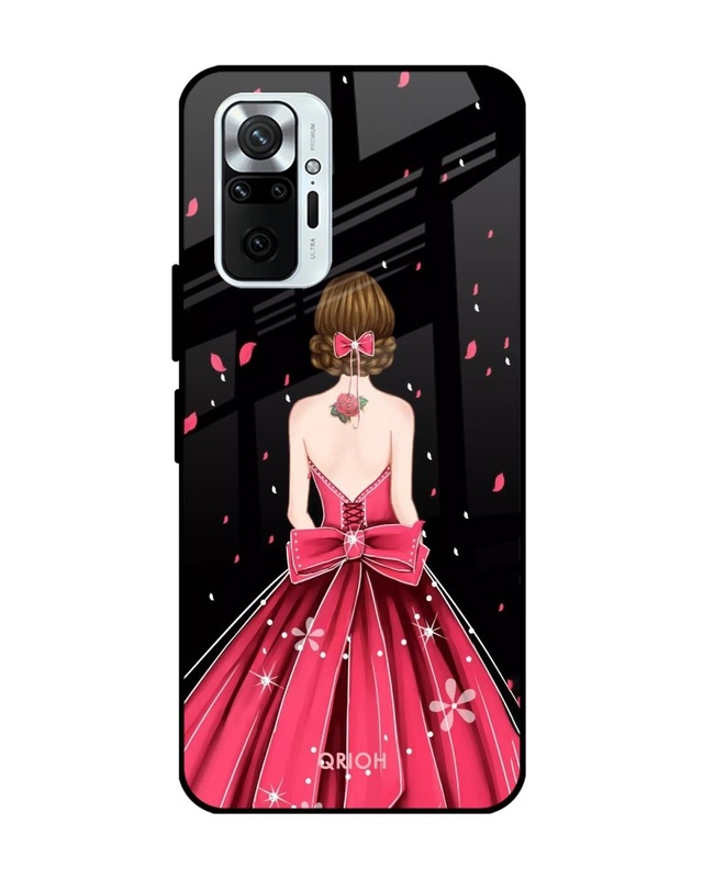 Shop Printed Premium Glass Cover For Xiaomi Redmi Note 10 Pro Max (Impact Resistant, Matte Finish)-Front
