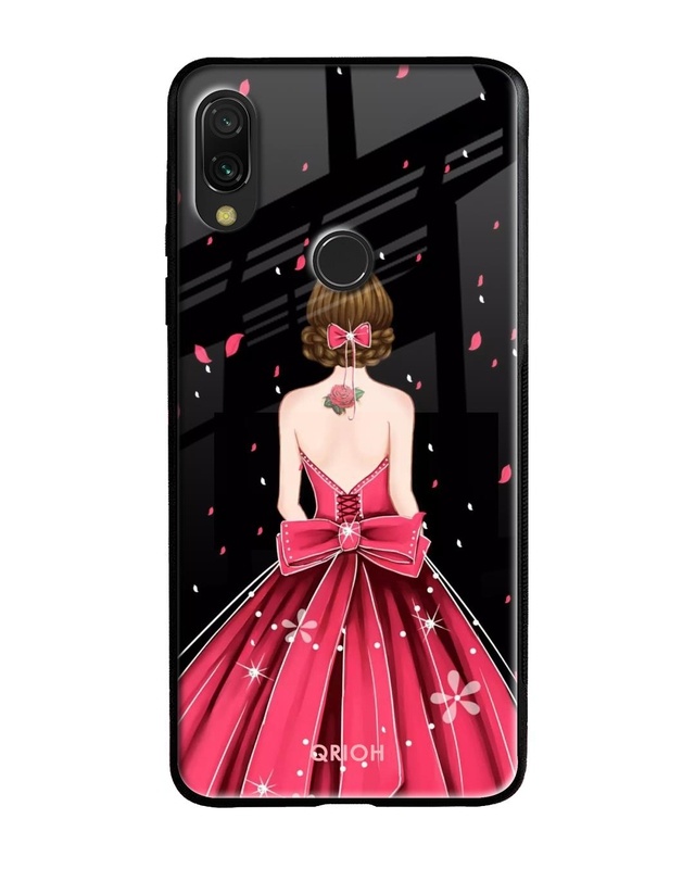 Shop Printed Premium Glass Cover For Xiaomi Redmi Note 7 Pro (Impact Resistant, Matte Finish)-Front