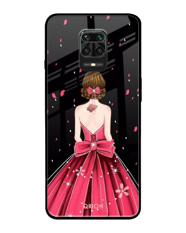 Shop Printed Premium Glass Cover For Xiaomi Redmi Note 9 Pro (Impact Resistant, Matte Finish)-Front