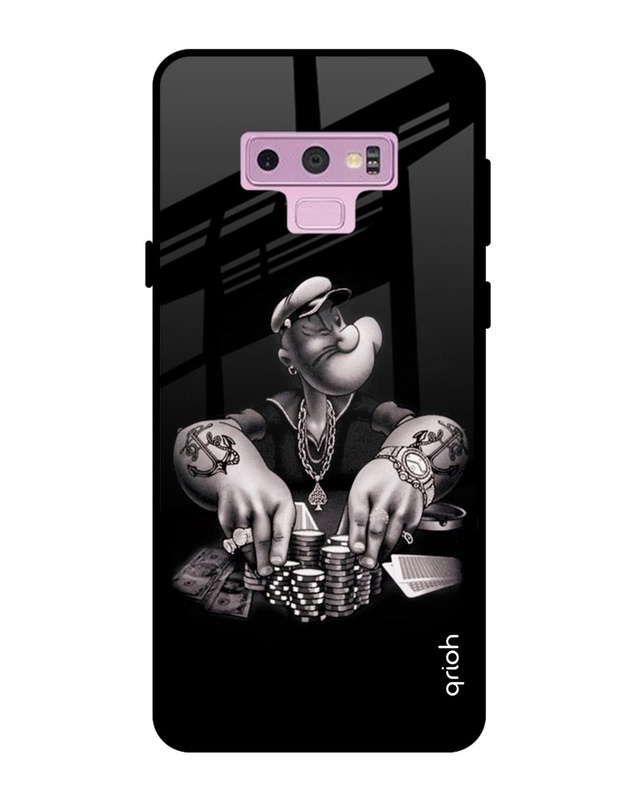Shop Problem Printed Premium Glass Cover For Samsung Galaxy Note9(Impact Resistant, Matte Finish)-Front