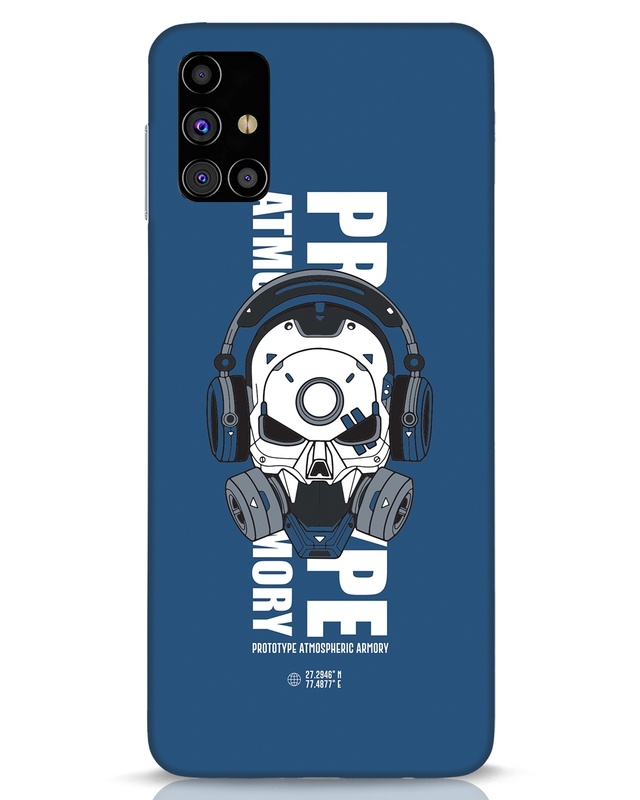 Shop Proto Mask Designer Hard Cover for Samsung Galaxy M31s-Front