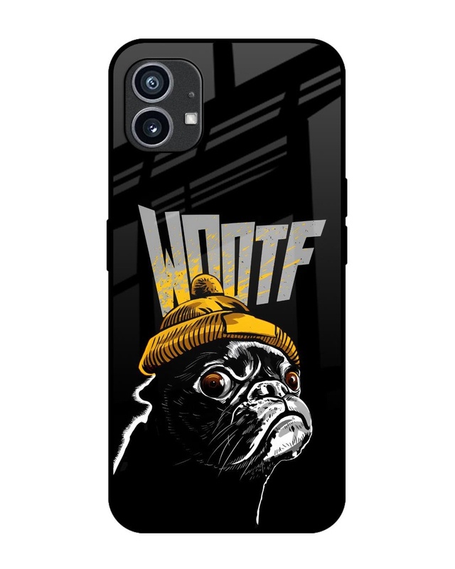 Shop Pug In Winter Premium Glass Case for Nothing Phone (1) (Shock Proof, Scratch Resistant)-Front