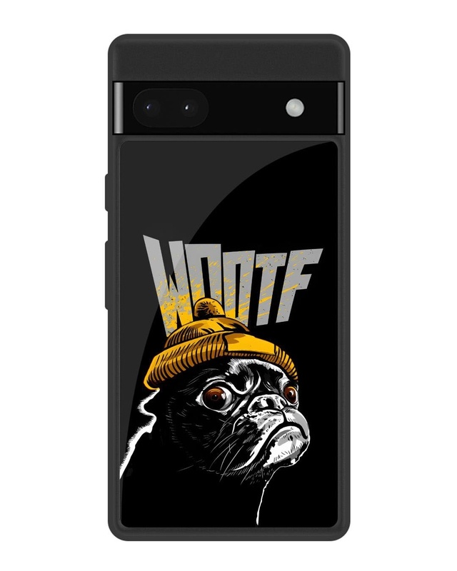 Shop Pug In Winter Premium Glass Cover for Google Pixel 6a (Shock Proof, Scratch Resistant)-Front