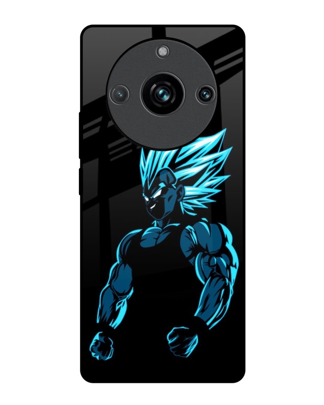 Shop Pumped Up Anime Premium Glass Case for Realme 11 Pro+ 5G (Shock Proof, Scratch Resistant)-Front