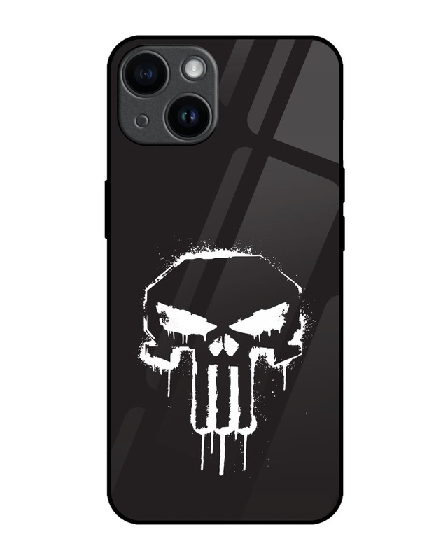 Shop Punisher Premium Glass Cover for Apple iPhone 14-Front