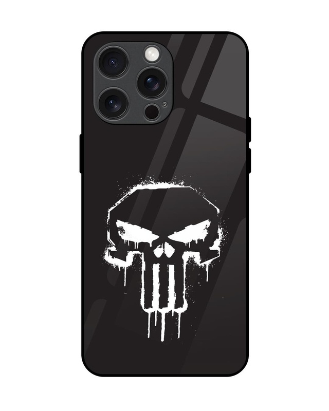 Shop Punisher Premium Glass Cover for Apple iPhone 15 Pro Max-Front