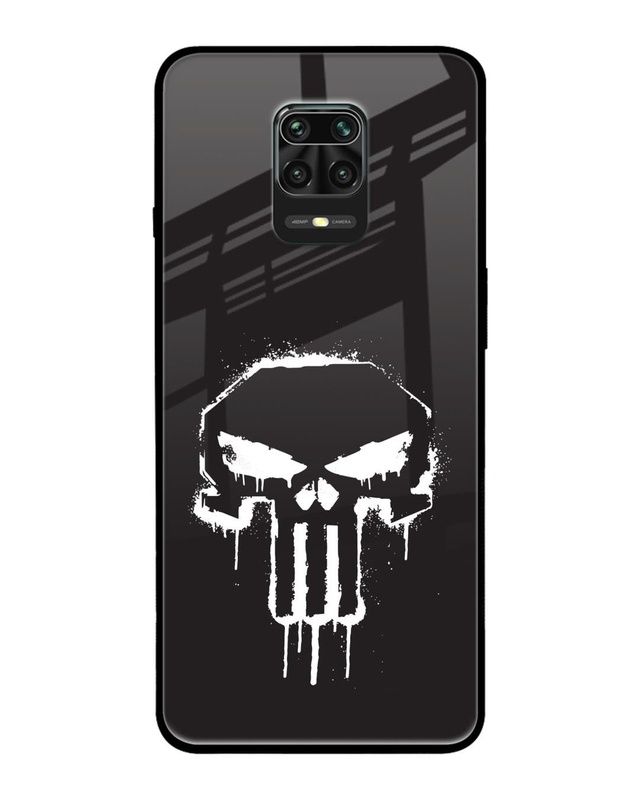 Shop Punisher Premium Glass Cover for Redmi Note 9 Pro Max-Front