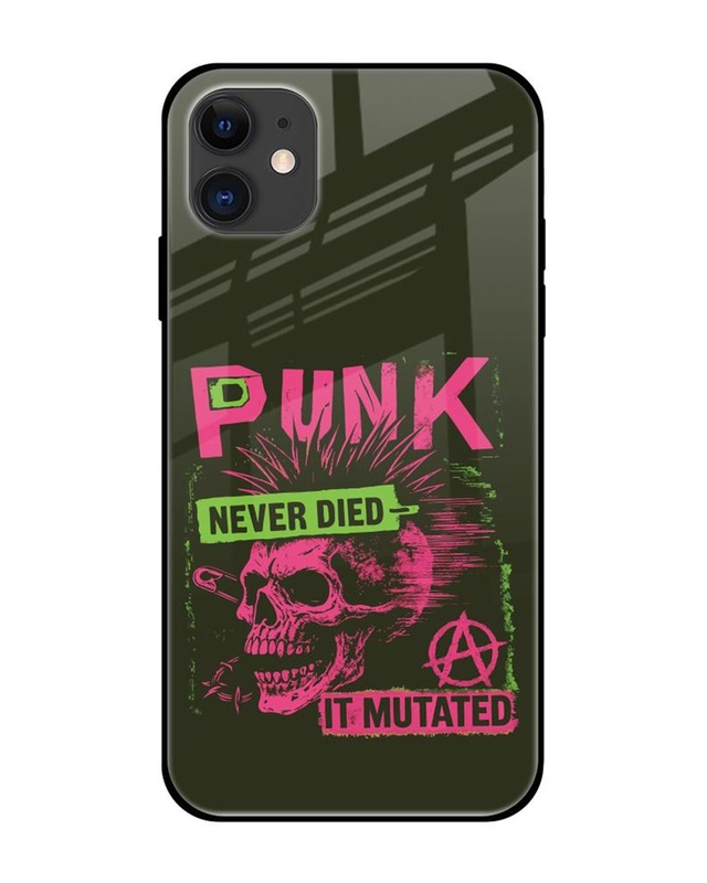 Shop Punk Mutant Premium Glass Cover for Apple iPhone 12-Front