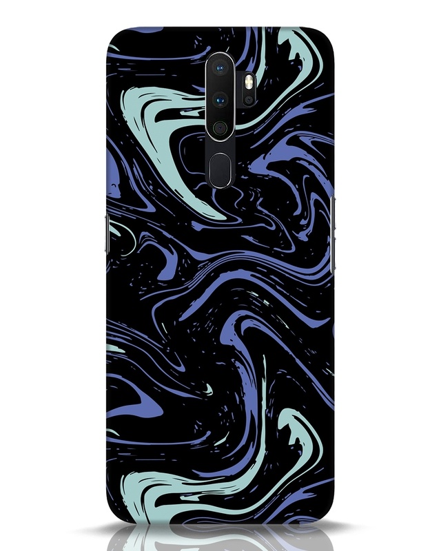 Shop Purple Marble Designer Hard Cover for Oppo A5 2020-Front