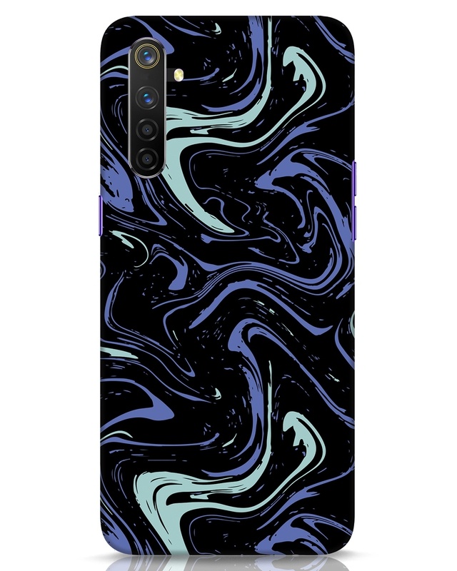 Shop Purple Marble Designer Hard Cover for Realme 6 Pro-Front