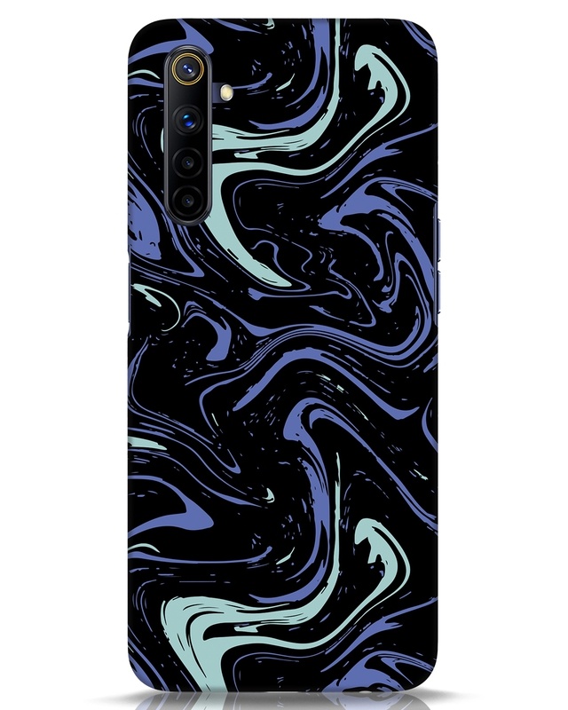 Shop Purple Marble Designer Hard Cover for Realme 6i-Front