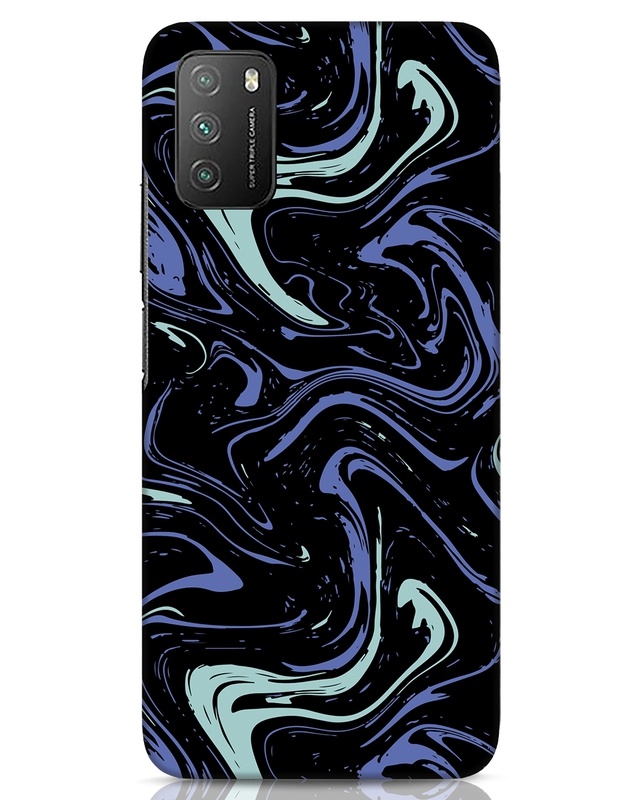 Shop Purple Marble Designer Hard Cover for Xiaomi Poco M3-Front