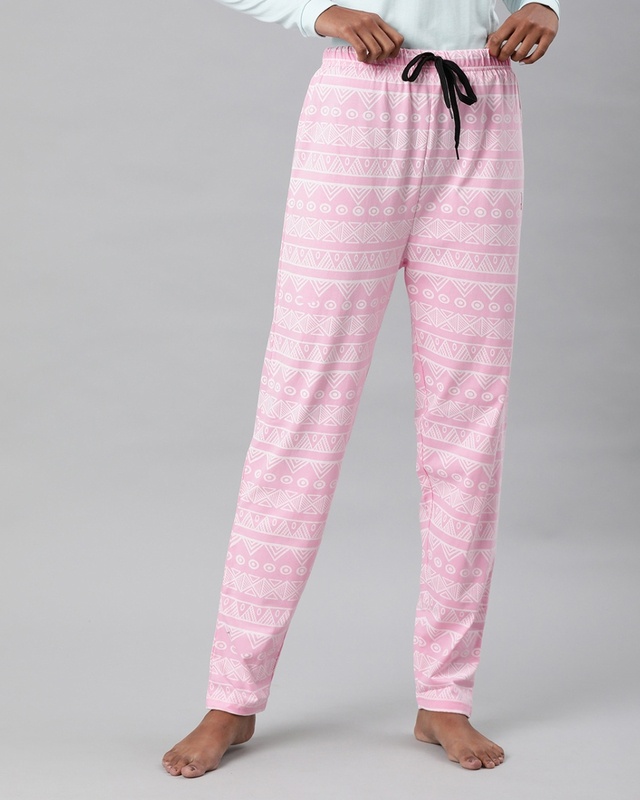 Shop Quarantine Pink Graphic Pyjamas-Front