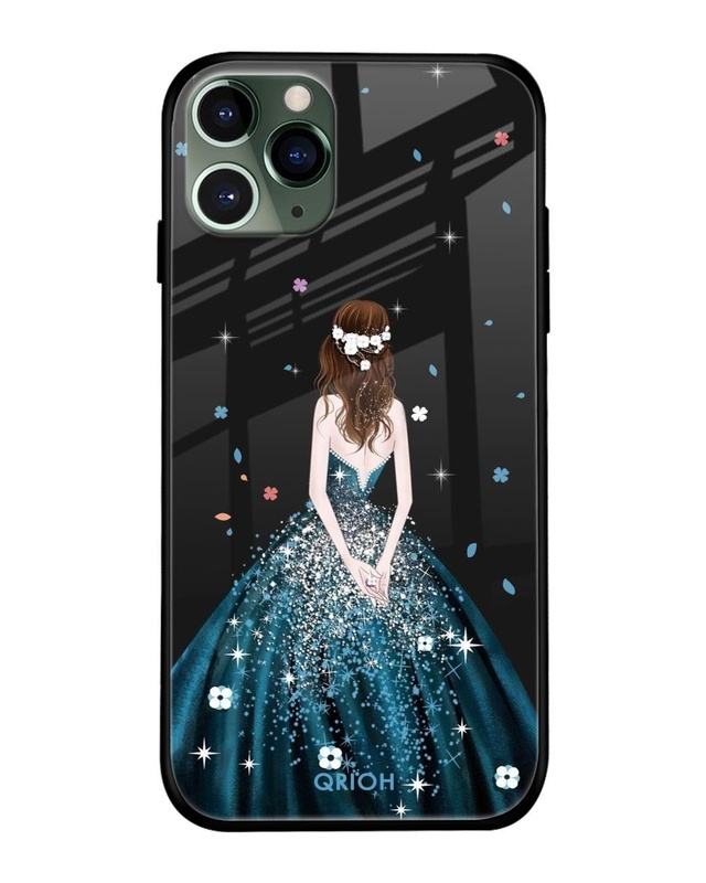Shop Queen of Fashion Premium Glass Case for Apple iPhone 11 Pro (Shock Proof, Scratch Resistant)-Front