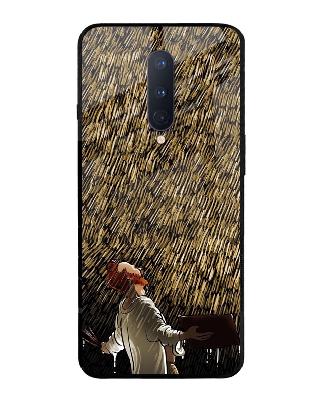 Shop Rain Festival Premium Glass Case for OnePlus 8 (Shock Proof, Scratch Resistant)-Front