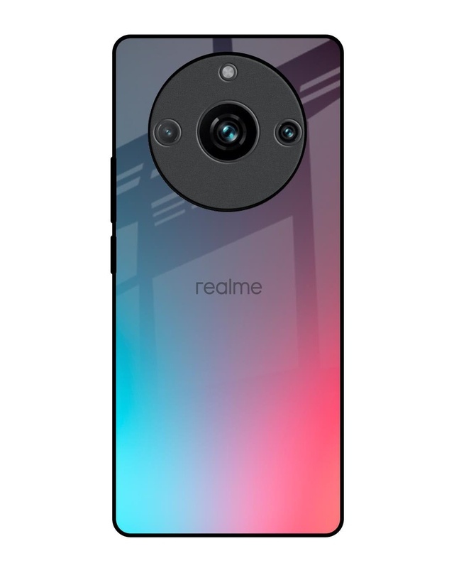 Shop Rainbow Laser Premium Glass Case for Realme 11 Pro Plus 5G (Shock Proof, Scratch Resistant)-Front