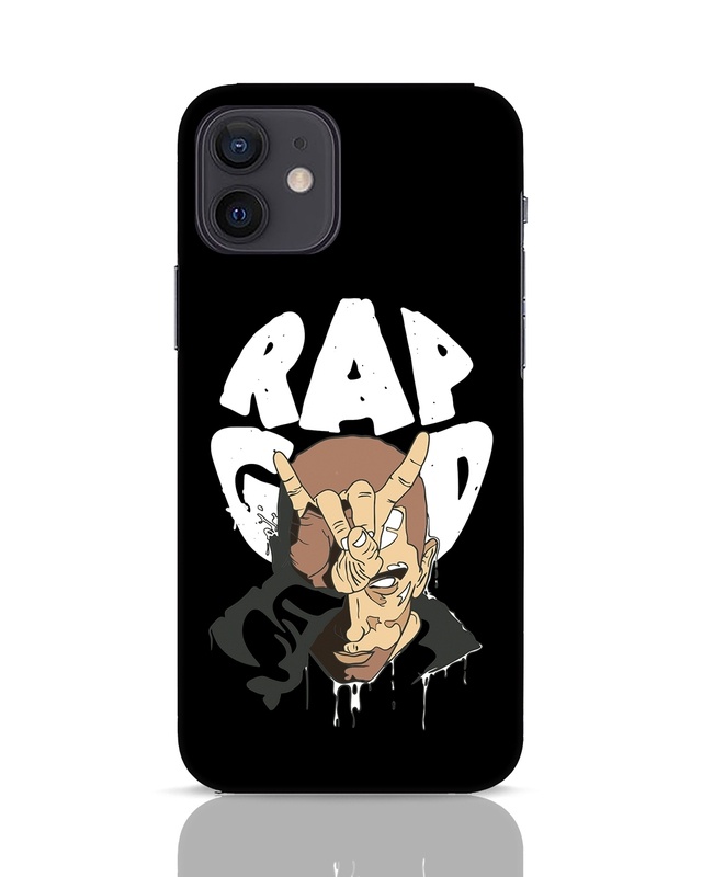 Shop Rap God Eminem Designer Hard Cover for Apple iPhone 12-Front