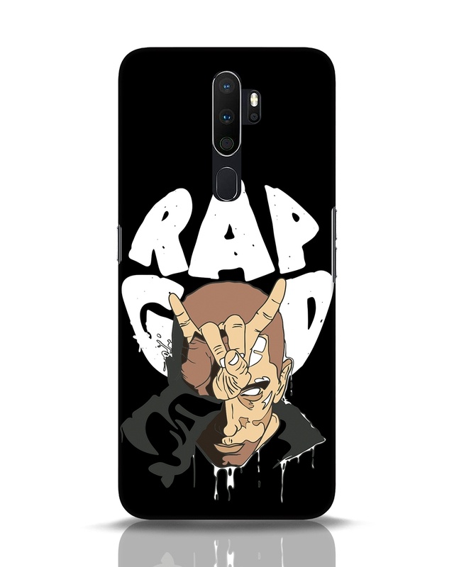 Shop Rap God Eminem Designer Hard Cover for Oppo A5 2020-Front
