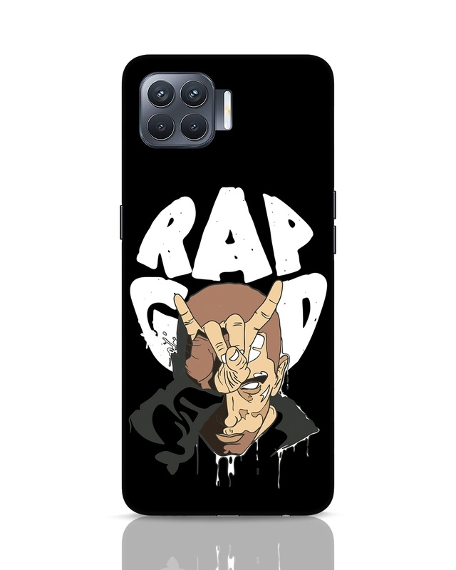Shop Rap God Eminem Designer Hard Cover for Oppo F17 Pro-Front