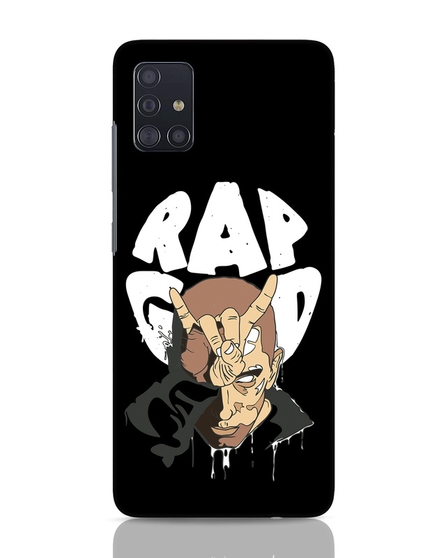 Shop Rap God Eminem Designer Hard Cover for Samsung Galaxy A51-Front