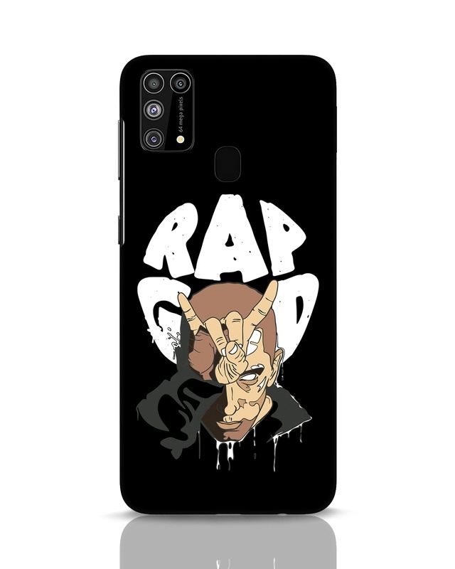 Shop Rap God Eminem Designer Hard Cover for Samsung Galaxy M31-Front