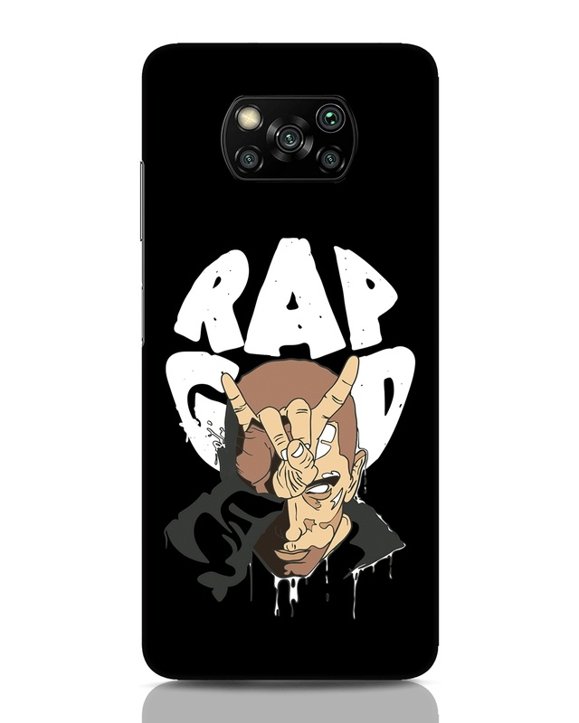 Shop Rap God Eminem Designer Hard Cover for Xiaomi Poco x3-Front