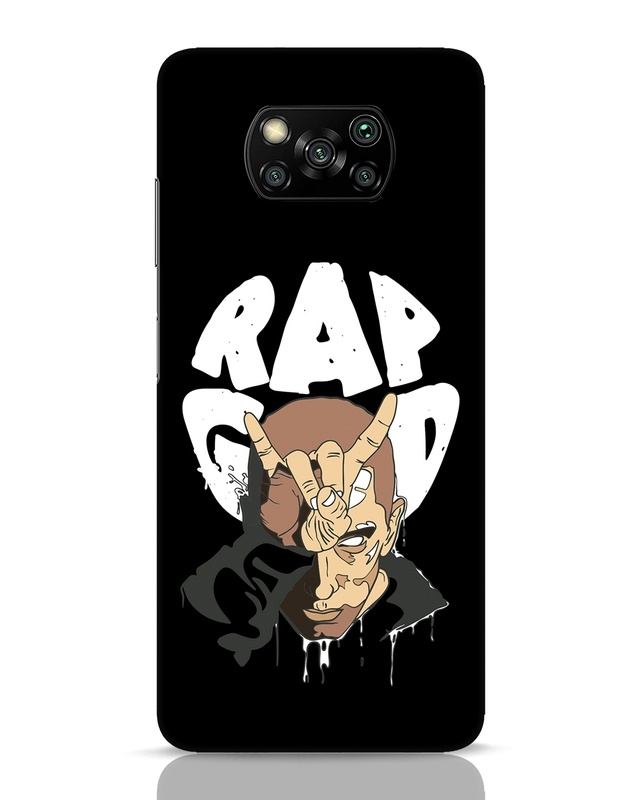 Shop Rap God Eminem Designer Hard Cover for Xiaomi Poco X3 Pro-Front
