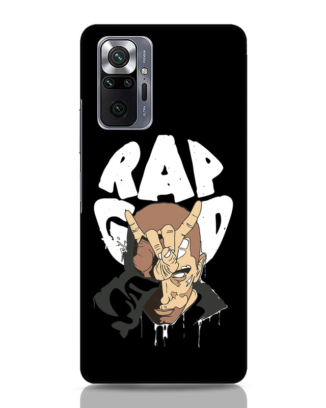Shop Rap God Eminem Designer Hard Cover for Xiaomi Redmi Note 10 Pro-Front