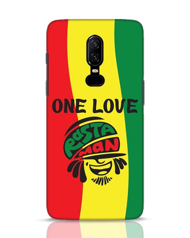 Shop Rasta Love Designer Hard Cover for OnePlus 6-Front