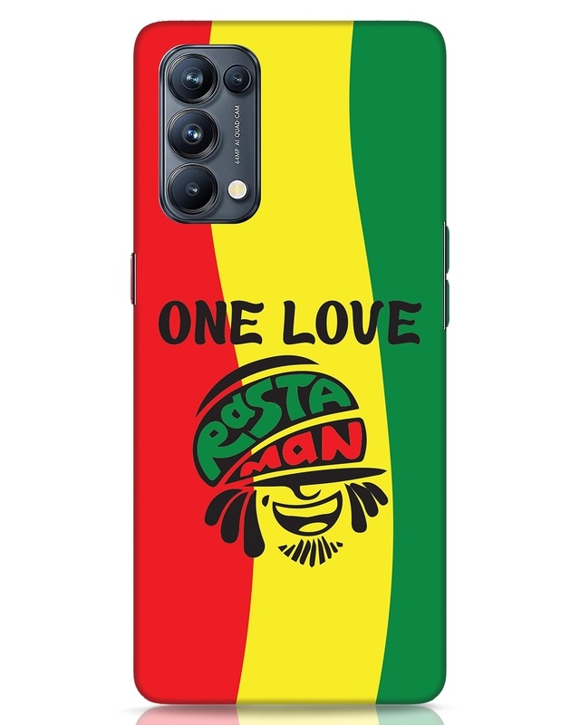 Shop Rasta Love Designer Hard Cover for Oppo Reno 5 Pro-Front