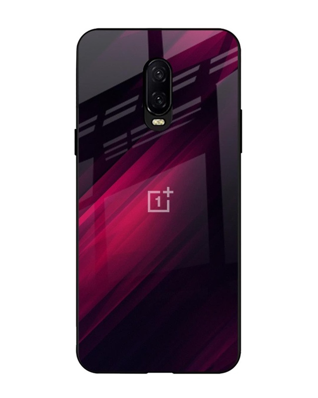 Shop Razor Black Premium Glass Case for OnePlus 6T(Shock Proof, Scratch Resistant)-Front