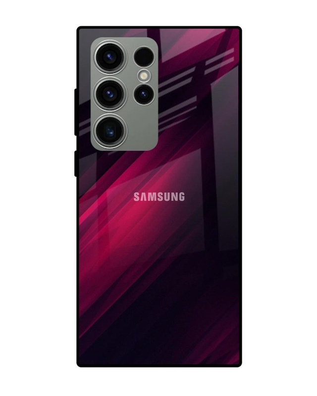 Shop Razor Black Premium Glass Case for Samsung Galaxy S23 Ultra 5G(Shock Proof, Scratch Resistant)-Front