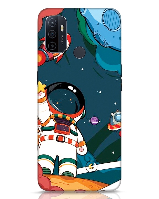 Shop Reach For Stars Designer Hard Cover for Oppo A53-Front