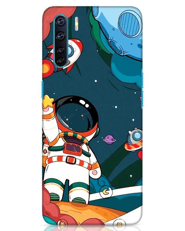 Shop Reach For Stars Designer Hard Cover for Oppo F15-Front