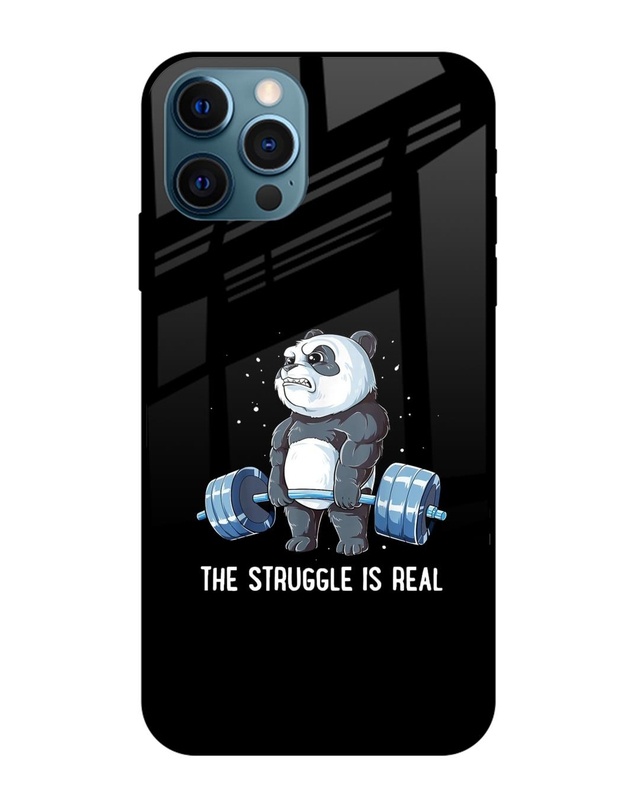 Shop Real Struggle Premium Glass Case for Apple iPhone 12 Pro Max (Shock Proof, Scratch Resistant)-Front