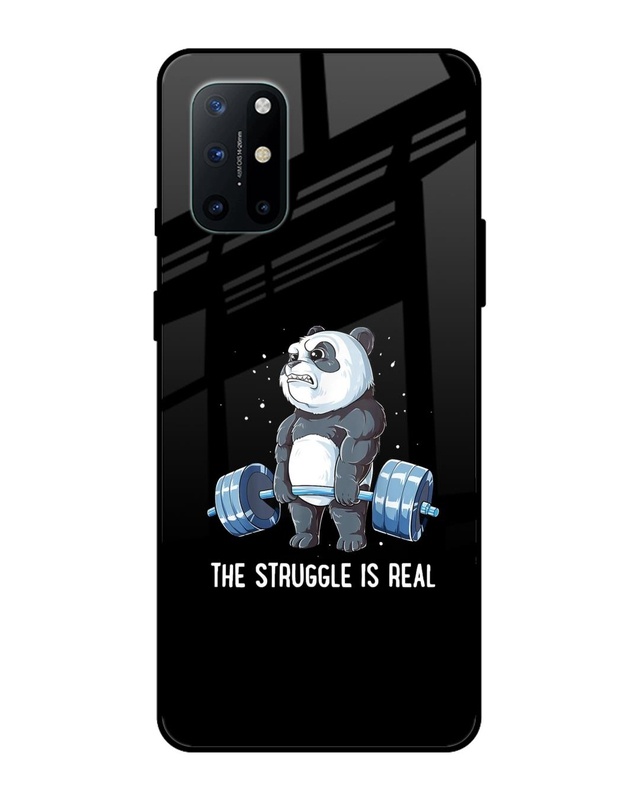 Shop Real Struggle Premium Glass Case for OnePlus 8T (Shock Proof, Scratch Resistant)-Front