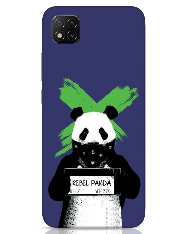 Shop Rebel Panda Designer Hard Cover for Xiaomi Poco C3-Front