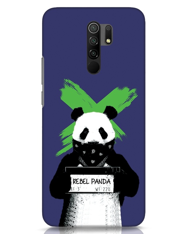 Shop Rebel Panda Designer Hard Cover for Xiaomi Redmi 9 Prime-Front
