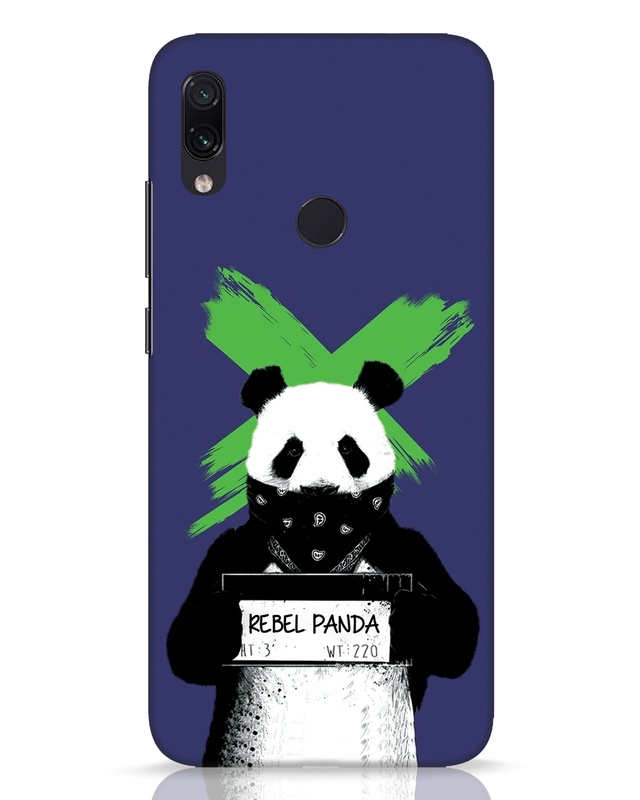 Shop Rebel Panda Designer Hard Cover for Xiaomi Redmi Note 7 Pro-Front