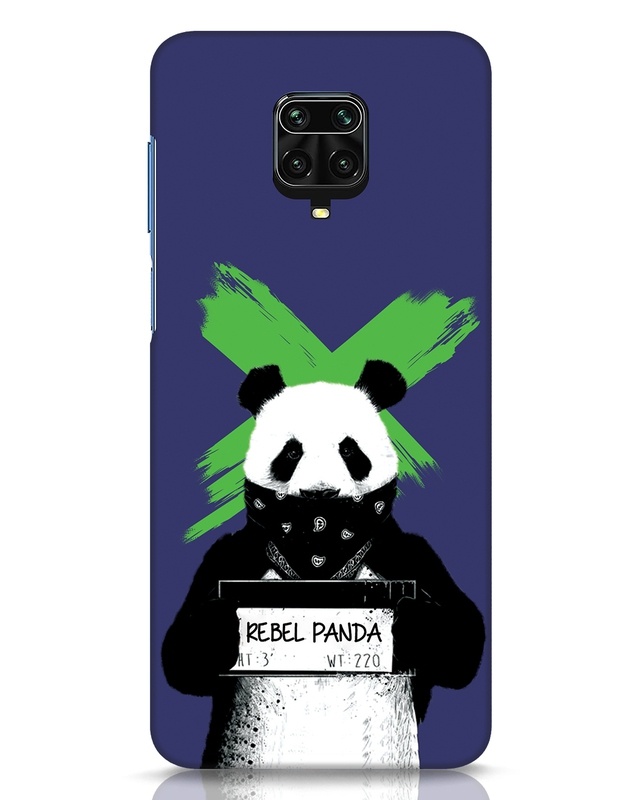 Shop Rebel Panda Designer Hard Cover for Xiaomi Redmi Note 9 Pro Max-Front