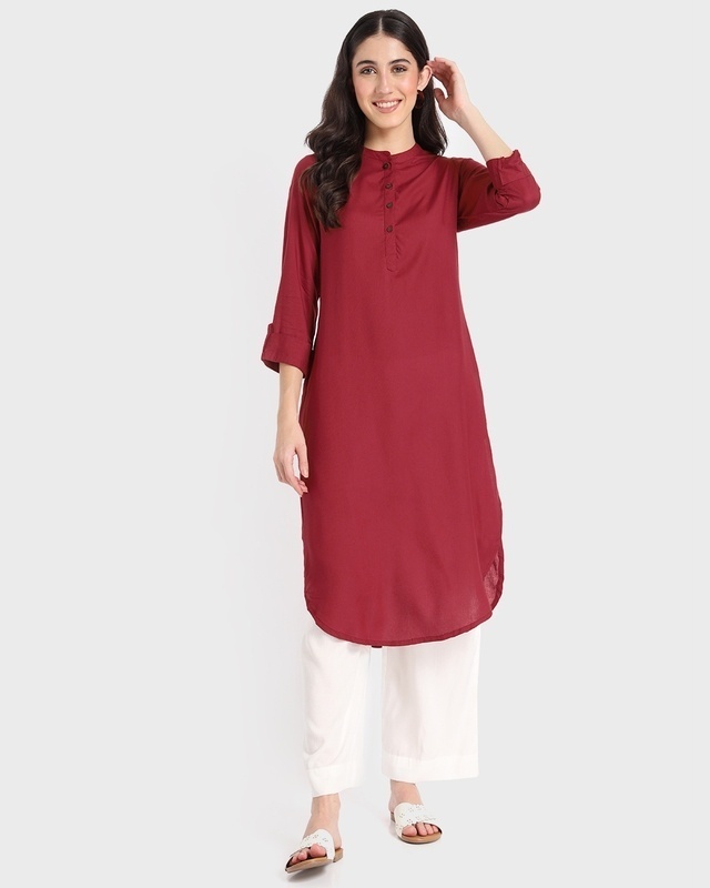 3/4 Sleeve Kurti Archives - Buy Online chikan Kurti|Suits|Kurta|Saree|In  Lucknow: Ethnava Chikan