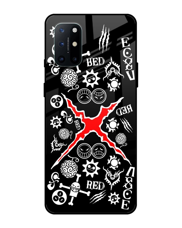 Shop Red Zone Premium Glass Case for OnePlus 8T (Shock Proof, Scratch Resistant)-Front
