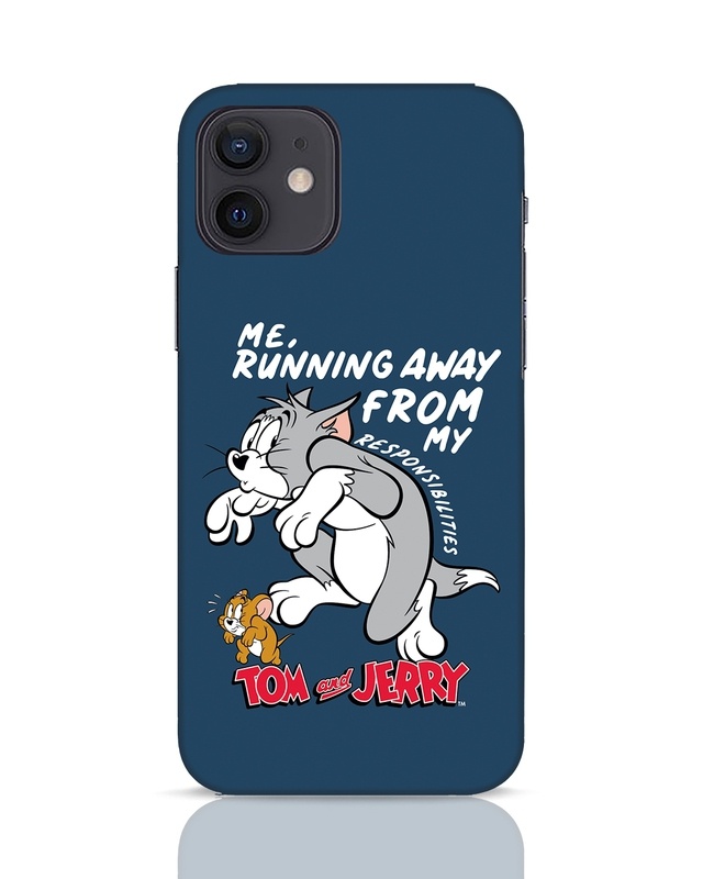 Shop Responsibilities Tom And Jerry Designer Hard Cover for Apple iPhone 12-Front