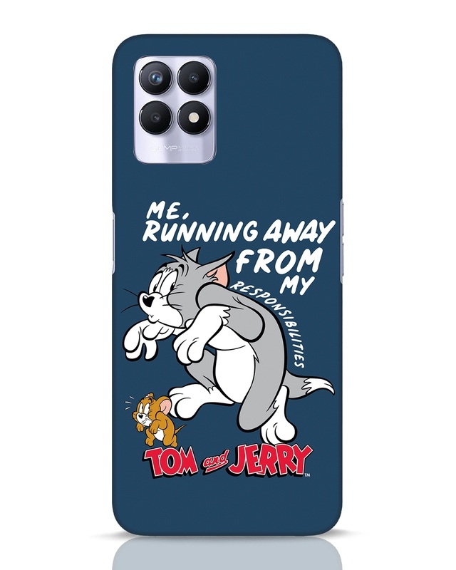 Shop Responsibilities Tom And Jerry Designer Hard Cover for Realme 8i-Front